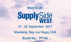 SupplySide West 27-28, September, 2017, Las Vegas,USA,Booth No.: PP166